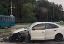 Ранкова ДТП у столиці: водій «Фольксвагена» протаранив бетонні блоки